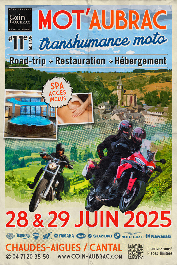 sortie moto Auvergne Aubrac cantal Aveyron lozère